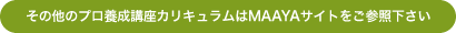 その他のプロ養成講座カリキュラムはMAAYAサイトをご参照ください